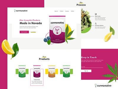 Cannavative cannabis flavor fresh marijuana plants products web web design website
