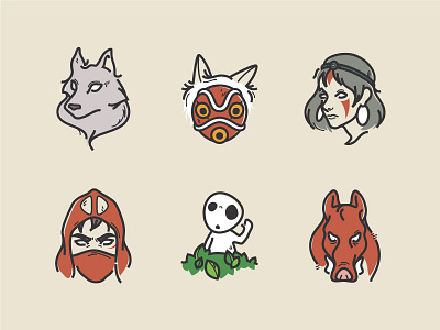 Princess Mononoke Icons