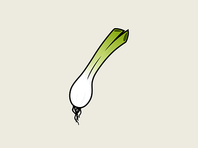 Green Onion food green onion illustration kps3100 minimal vegetable