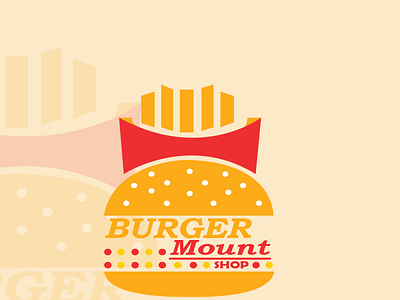 Burger Mount branding design graphic design logo logo design mockup vector