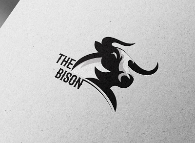 The Bison black branding design graphic design logo logo desogn logo mockup logos minimal mockup