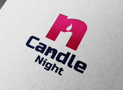 Candle Night black branding design graphic design illustration logo logo design logo mockup mockup vector wedesignstudio