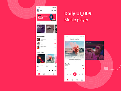 Daily UI 009_Music player