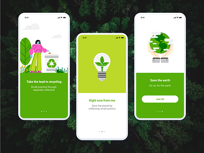 Daily UI 023_Onboarding daily ui earth day illust onboarding ui ui design uiux user interface