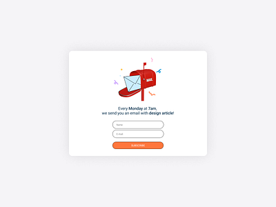 Daily UI 026_Subscribe daily ui illustration subscribe ui ui design uiux
