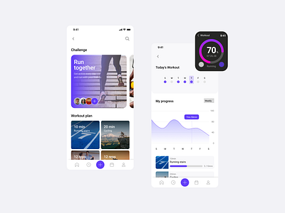 Daily UI 041_Workout Tracker applewatch app daily ui daily ui 041 workout tracker ui design uiux user interface workout tracker app