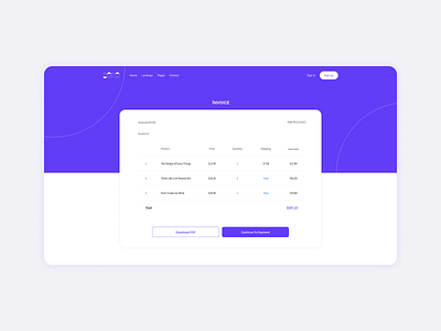 Daily UI 046_invoice