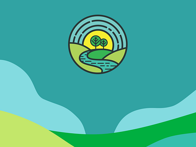Ecotopia badge brand identity branding colors design ecofriendly ecology ecosystem flat green icon identity logo logodesign sustainable