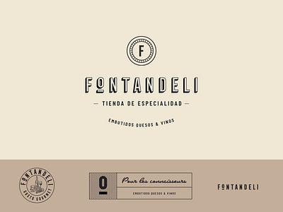 Fontandeli | Gourmet Store badge brand brand identity branding charcuterie cheese gourmet identity logo logotype