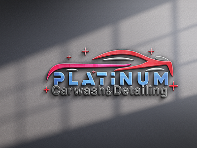 Platinum car wash and Detailing Logo