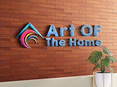 Art Of the Home Logo 3d animation branding design graphic design illustration illustrator letter logo logo logo designing motion graphics photoshop ui vector