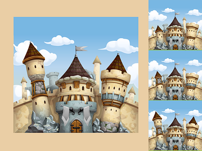'сastles' 2 castle progress vector