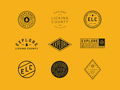 ELC Assets badge lettering lock up typography