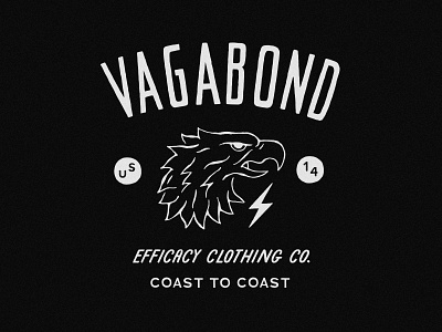 Vagabond design eagle explore illustration lettering