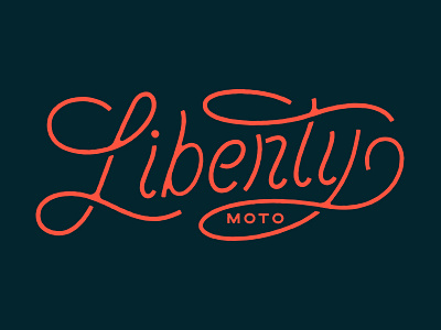 Liberty II lettering liberty script