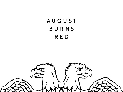 August Burns Red I design eagle illustration lettering metal