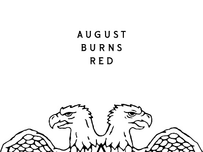 August Burns Red I design eagle illustration lettering metal