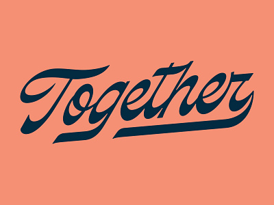 Together lettering script