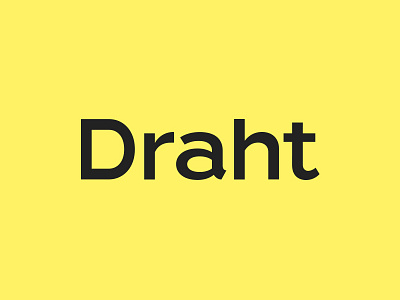 Draht lettering logo logotype type