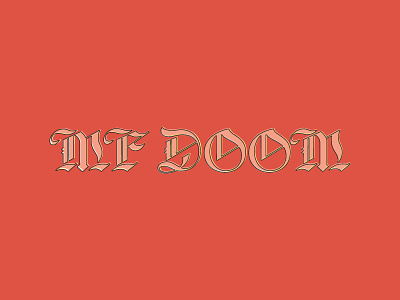 MF Doom blackletter comic doom lettering mf type villain