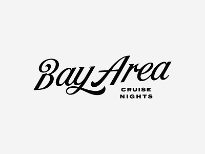 Bay Area Logotype lettering logotype script type