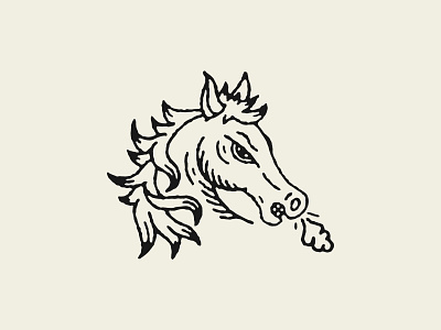 Nomad horse illustration mustang