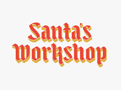 SW Blackletter christmas holiday lettering type typography