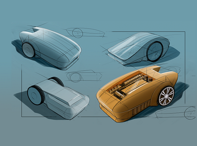 Robotic lawn mower concept sketch 2d drawing concept development concept sketch design design sketch digital product sketch digital sketch industrial