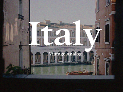 Italy Vintage Analog Photos