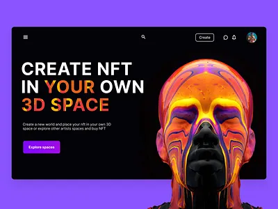 NFT marketplace blacktheme blokchein cleandesign consept cryptoworld design designer graphic design makeevaflchallenge makeevaflchallenge7 nft nftmarketplaceconsept nftmarketplacedesign nftplatform nftsitedesign site token ui uxuidesigner web design