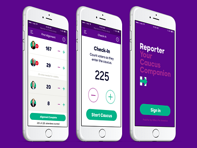 Reporter app election hillary clinton ios politics usa vote voting