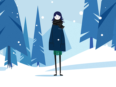 winter illustration ui