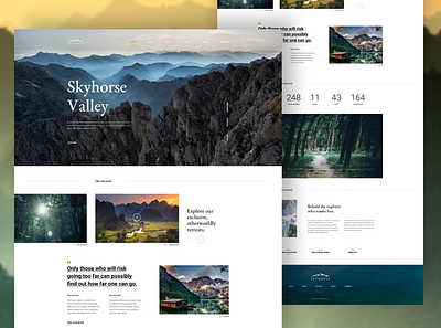 Natural resort landing page concept agency website concept interface landingpage resort retreats traveling ui ux webdesign