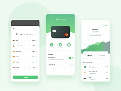 Finance tracker App | Light mode