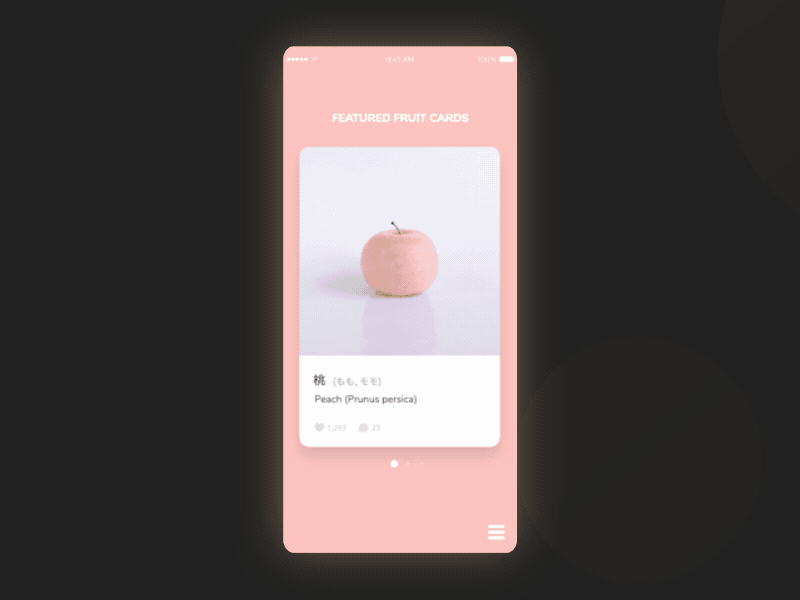 Swiping interaction practice colorful concept mobile principle swipes ui ux