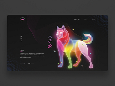 Funding landing page concept agency website concept concept art dog illustration landingpage ui ux