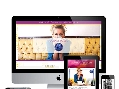 Modern yoga website & personal branding