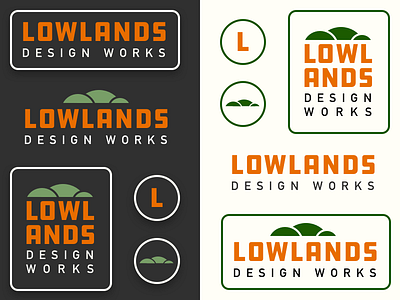 Lowlands identity sketches branding design graphic design icon identity logo print typography vector