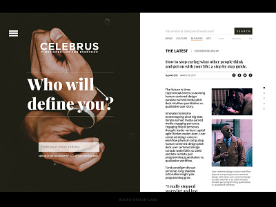 Celebrus News & Apparel black and white branding design ecommerce editorial logo minimalism news newsletter ui ux web design