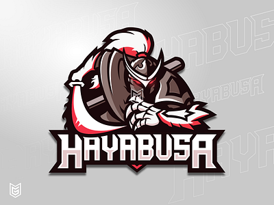 HAYABUSA mascot logo design coreldraw design drawing esport esport logo esportlogo gamer gaming illustration logo mascot mobile legends streamer vector
