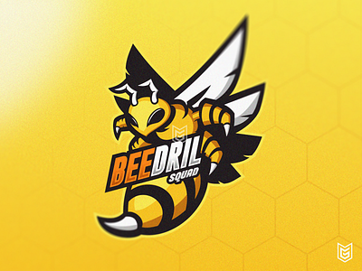 Bee Esport Mascot Logo | BEEDRIL adobe illustrator adobe photoshop bee bee hive bee logo branding coreldraw esport esport logo esportlogo gamer gaming illustration jersey logo mascot streamer streamers streaming yellow