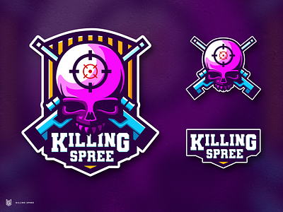 KILLING SPREE | Skull Logo with AWM mascot