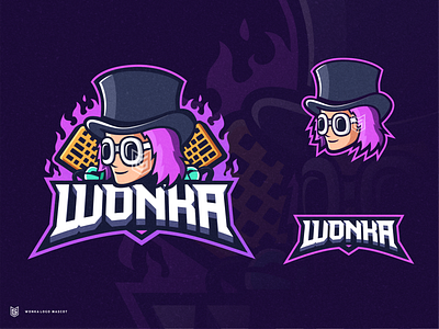 WONKA MASCO LOGO coreldraw design drawing esport esportlogo gamer gaming illustration logo mascot streamer