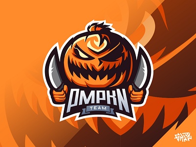 PMPKN | Pumpkin Mascot Esport Logo