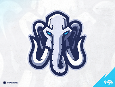 Mammoth Mascot Logo coreldraw design elephant esport esportlogo gamer gaming illustration logo logo idea logo inspiration logo mascot logogram mammoth mascot sport sport logo streamer twitch