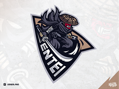 ENTEI | Ninja Ronin Esport Logo coreldraw design esport esportlogo gamer gaming illustration logo logoidea mascot ninja ninja logo ronin samurai logo streamer twitch