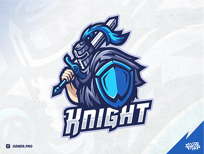 KNIGHT Esport Logo Mascot coreldraw design esport esportlogo gamer gaming graphic design illustration knight knight logo logo logo idea logo inspiration mascot streamer sword twitch westeros