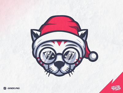 Chistmas Cat | Merry Christmas Everyone ! cat christmas christmas cat design esport esportlogo gamer gaming illustration logo mascot merry christmas natal santa