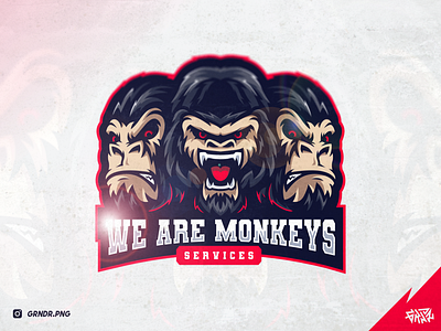 3 Monkey Logo Mascot Concept for Client branding design esport esport logo idea esportlogo gamer gaming illustration logo logos mascot mascot idea mascot logo monkey monkey logo sport logo sports three monkey