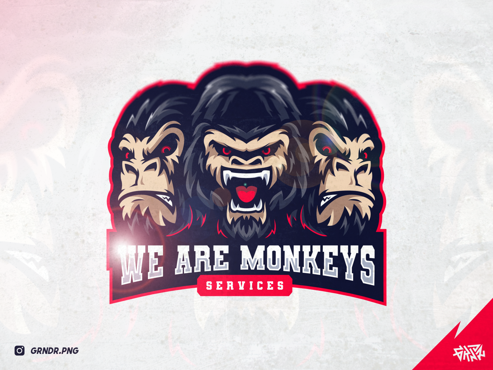 3 Monkey Logo Mascot Concept For Client By Indra Giri On Dribbble